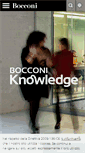 Mobile Screenshot of knowledge.unibocconi.it